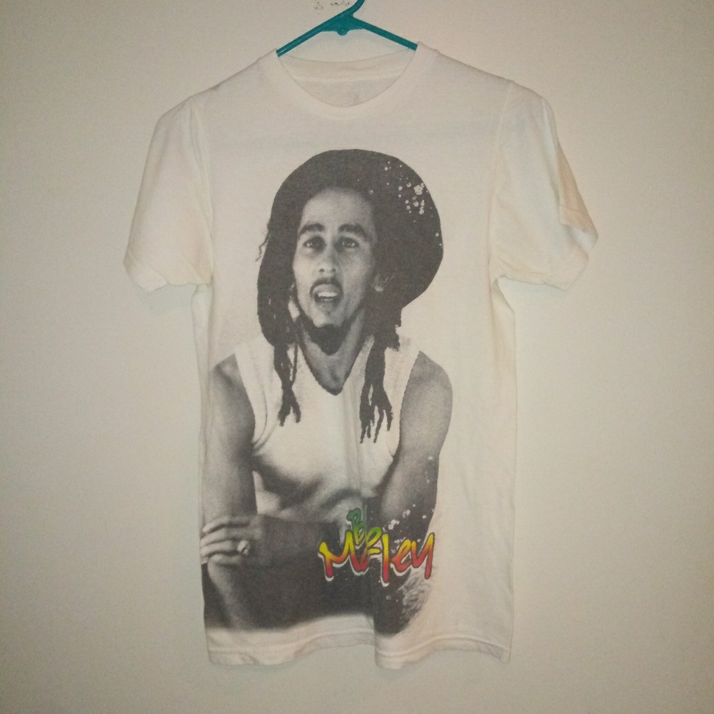 Bob Marley white shirt